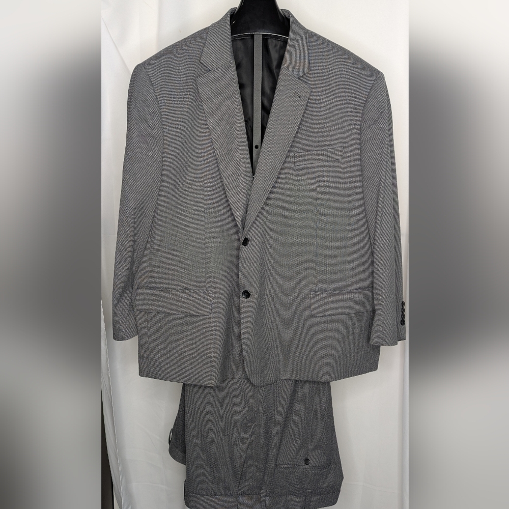 Men's Oak Hill Gray Suit Set Size 4x Suit Jacket & Pants Set (50x30)